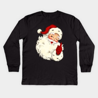 Vintage Santa No. 4 Kids Long Sleeve T-Shirt